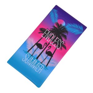Glasses case-bag with laminate design Beach with phoenixes & message "ENDLESS SUMMER"
